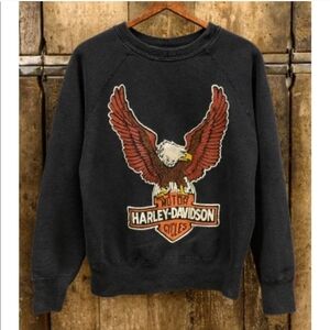 Harley-Davidson Black Sweater with Eagle Design